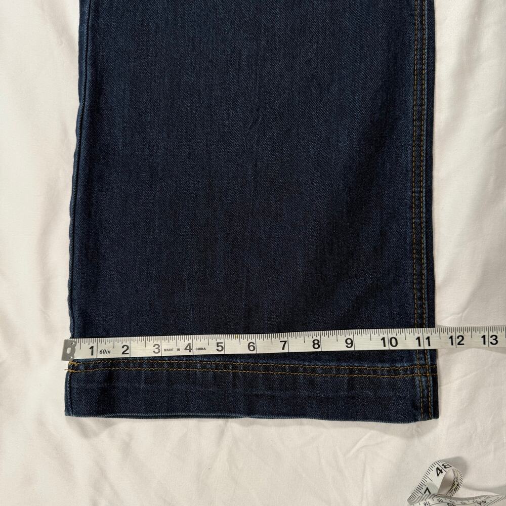 House of Harlow 1960 Wide leg Sailor Dark Wash High Rise Blue Jeans Size 28 - Picture 11 of 12